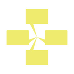 Network Chat Vector Flat Icon Design