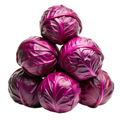 Obraz premium Fresh Red Cabbage: Buy Online isolated on transparent background