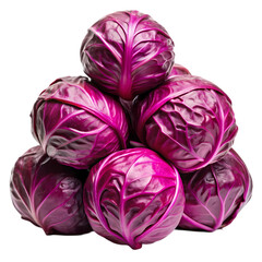 Obraz premium Red Cabbage: Benefits, Recipes & Growing Guide isolated on transparent background