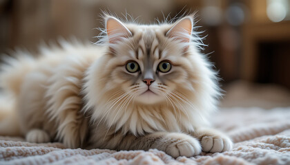 Obraz premium portrait of a Persian cat with yellow eyes HD and 4k image