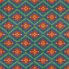 Ikat Abstract Ethnic art. Seamless pattern in tribal, folk embroidery, and Persian style Aztec geometric art ornament print Design for carpet, cover wallpaper, wrapping, fabric, clothing