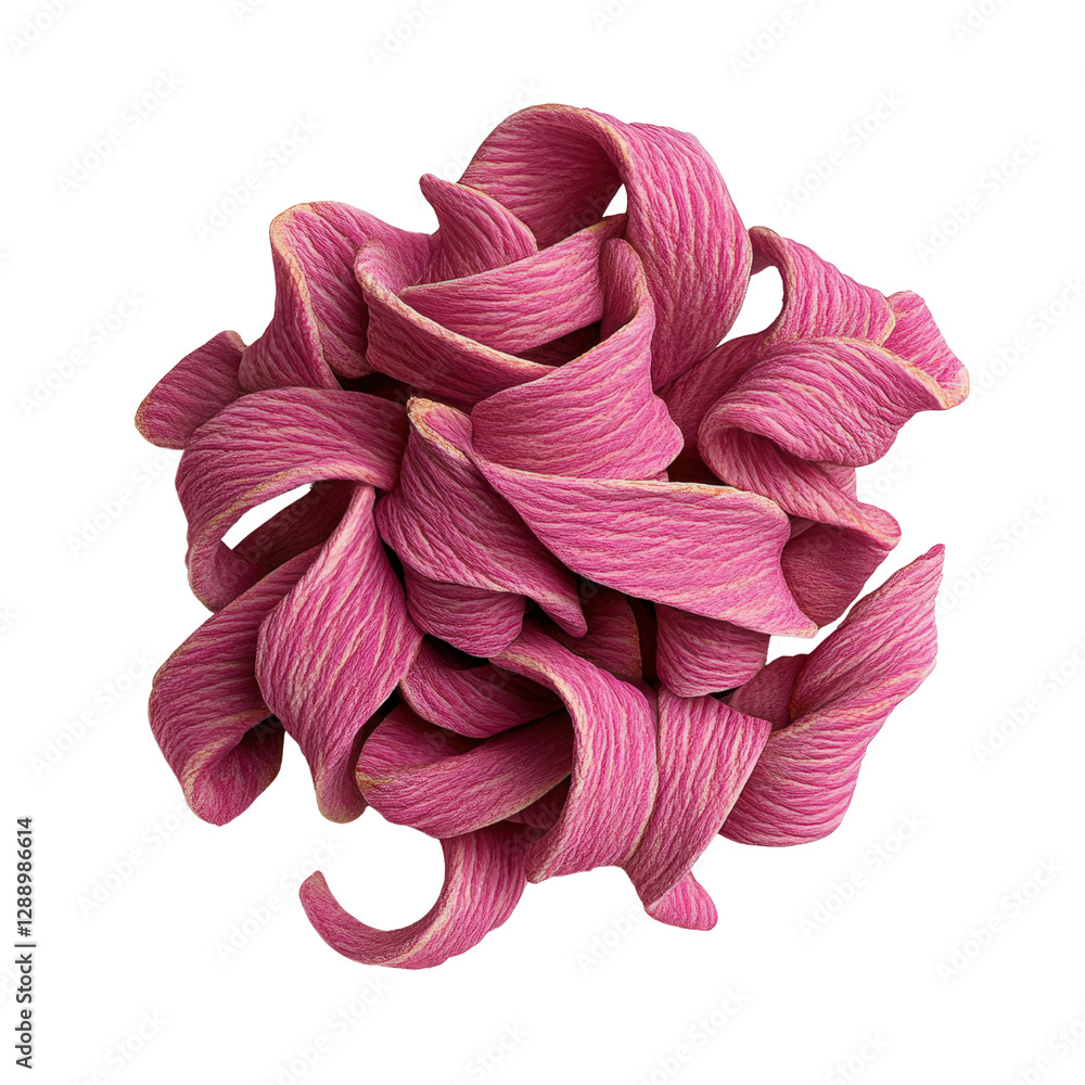 Aufkleber pile of pink flowers arranged on a black background creating a striking visual contrast isolated on 