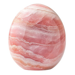 Large Rose Quartz Stone Isolated on Transparent Background