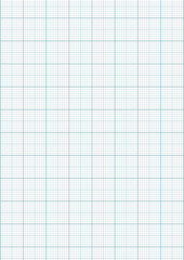 Graph paper. Printable millimeter grid paper with color lines. Geometric pattern for school, technical engineering line scale measurement. Realistic lined paper blank size A4.