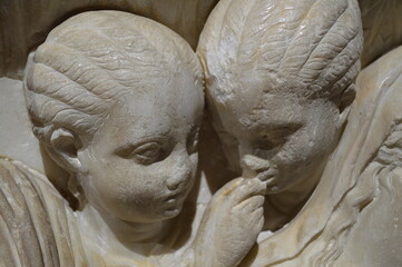 Sicilia, Agrigento, cattedrale di San Gerlando il sarcofago di Ippolito e Fedra