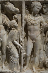 Sicilia, Agrigento, cattedrale di San Gerlando il sarcofago di Ippolito e Fedra