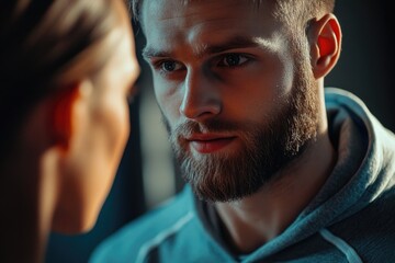 Portrait of a man with a long beard and a thoughtful expression