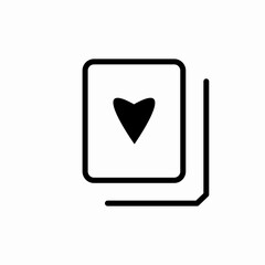 Love book reading icon vector sign