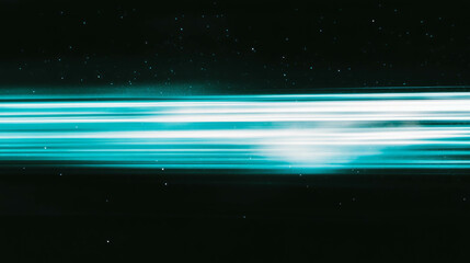Obraz premium Dynamic comet trails with bright blue and white streaks in space background