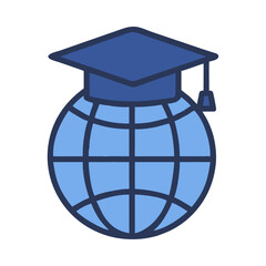 Student Visa Global Learning Icon