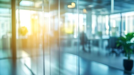 Empty studio room with wooden floor illuminated by sunlight. Minimalistic interior, free space for design