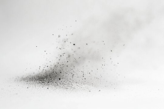 Fototapeta A black and white photo of a dense dust cloud