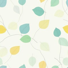 Fototapeta premium Repetitive seamless pattern of leaf foliage for fabric design.