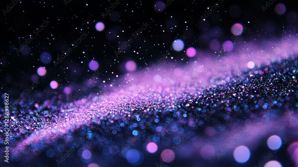 Poster magical glittering bokeh background with sparkling dust for festive designs