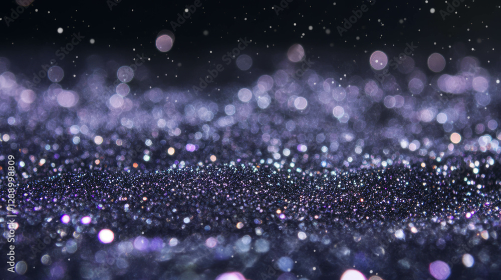 Aufkleber Glittering background with drifting sparkles creating a sense of magic and wonder