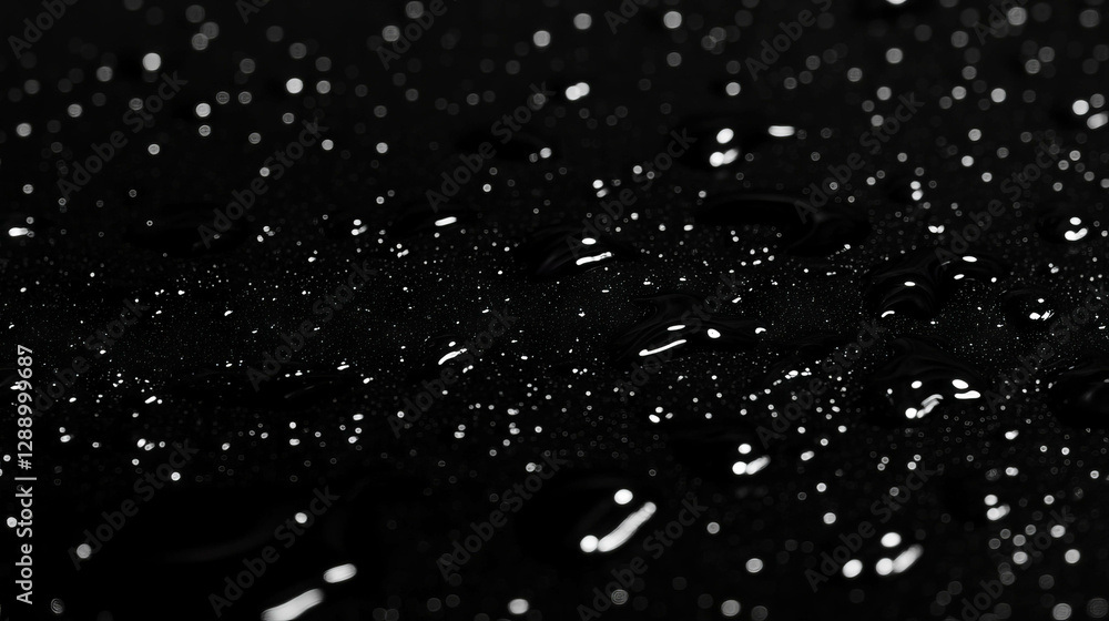 Aufkleber glittering water surface with drifting reflections on a dark background