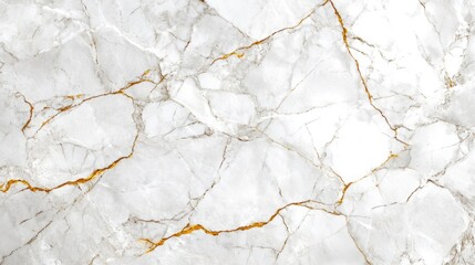 Elegant white marble surface with striking golden veining and sm
