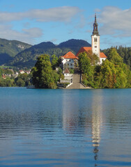 Pilgrimage church at Bled Island