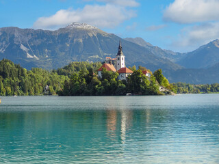 Pilgrimage church at Bled Island