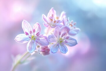 Fototapeta premium A close-up view of a bunch of purple flowers, suitable for use in floral designs or as a decorative element