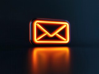 Fototapeta premium Locked email inbox with a ransom demand message flashing, cyber extortion via email