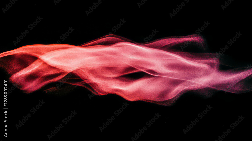Poster abstract background of drifting light particles with vibrant flowing waves for design