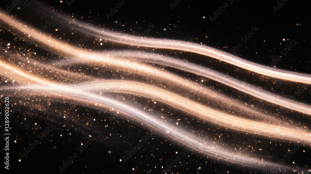 Aufkleber dynamic light trails and motion blur for abstract background design