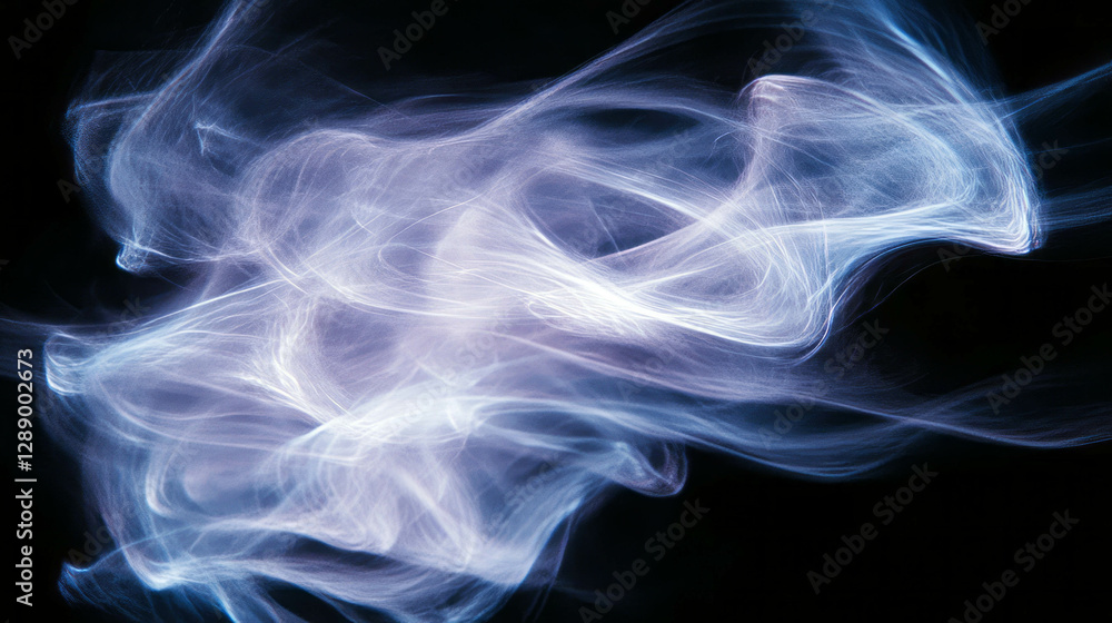 Poster Mystical abstract light trails with blurred motion for creative background design