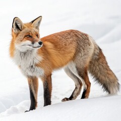Obraz premium red fox vulpes