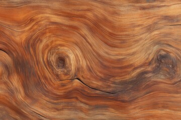 Rich, swirling patterns of warm wood grain create natural, organ