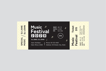 music festival ticket