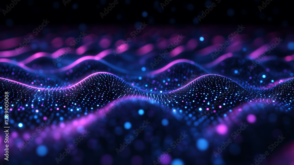 Poster soft glow of drifting light orbs on abstract background for modern design