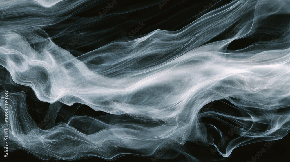 Poster abstract design of drifting smoke plumes in motion for background