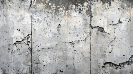 Fototapeta premium Weathered Concrete: A canvas of time, etched with cracks and the ghosts of forgotten stories. The texture speaks volumes of resilience and decay, a poignant urban narrative.