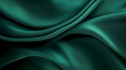 Obraz premium Dark green background with smooth gradients and soft edges
