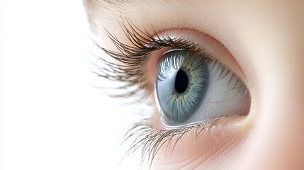 Mesmerizing closeup, exploring the intricate details and beauty of the human eye