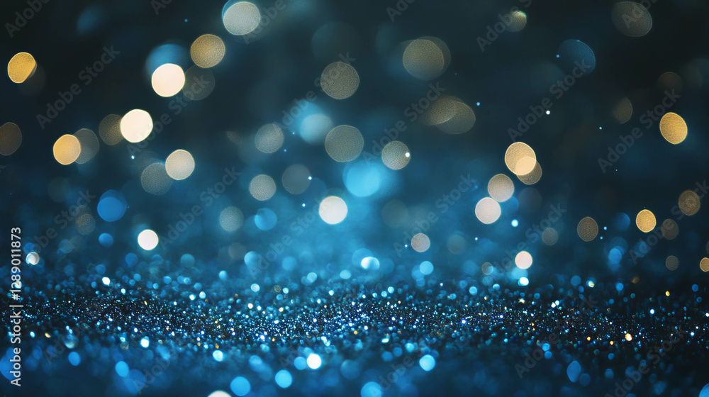 Poster enchanting glitter background with soft bokeh lights for festive design