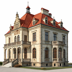 Obraz premium manor house isolated on transparent background