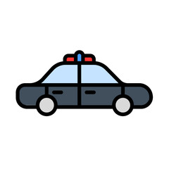 Police car vector illustration