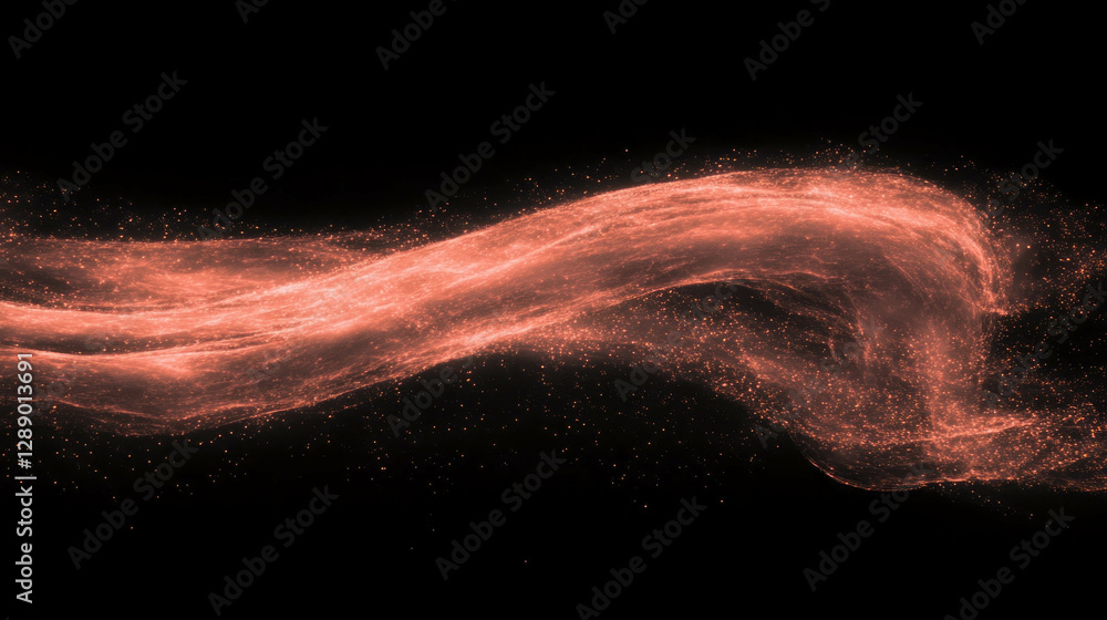 Poster glowing embers with dark smoke background for fiery design concepts