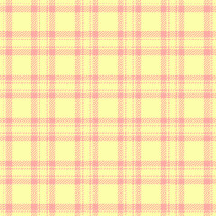 Oriental seamless plaid texture, sketching tartan background vector. Idyllic check fabric textile pattern in lime and red colors.