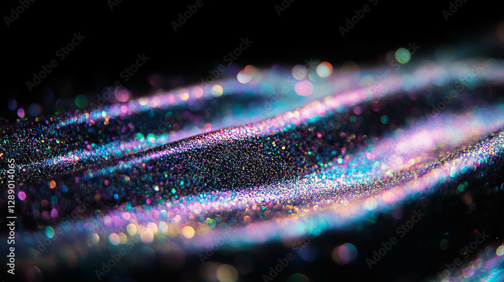 Leinwandbilder holographic glitter texture with shimmering abstract background for creative design