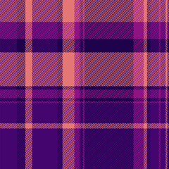 Vibrant purple and peach plaid pattern.  Perfect for textile design, fashion, apparel, and home décor projects.