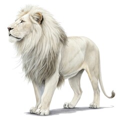 Obraz premium lion isolated on white