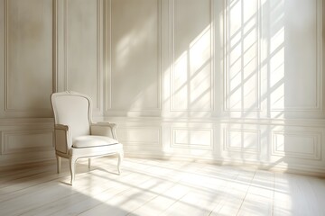 empty room with chair