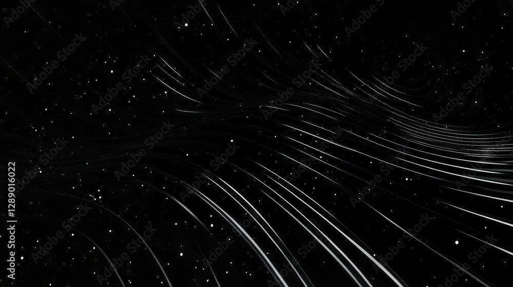 Poster abstract background of falling magnetic field lines