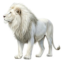 Obraz premium lion isolated on white