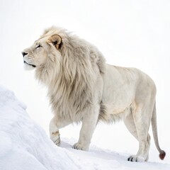 Obraz premium lion isolated on white