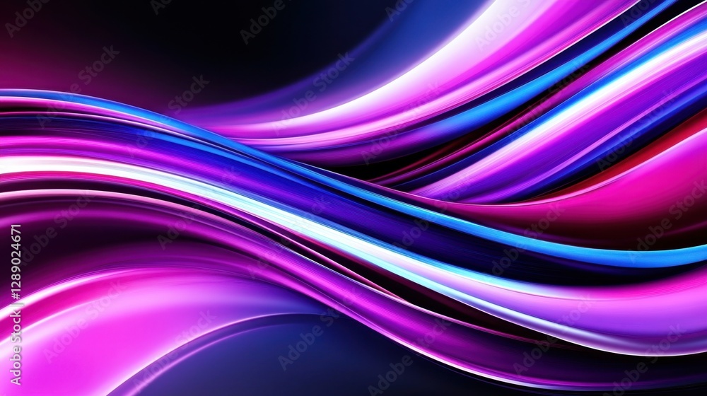 Poster abstract violet and light grey background with lines. dreamy bokeh light.