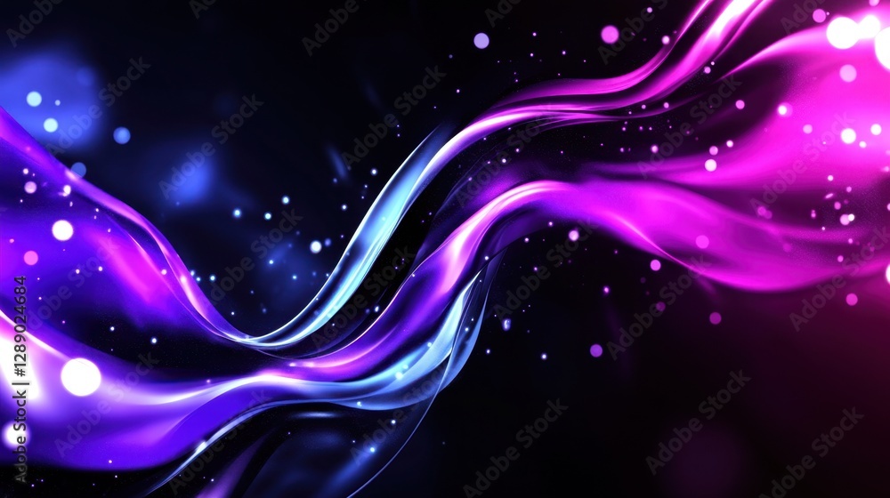 Aufkleber abstract violet and light grey background with lines. dreamy bokeh light.